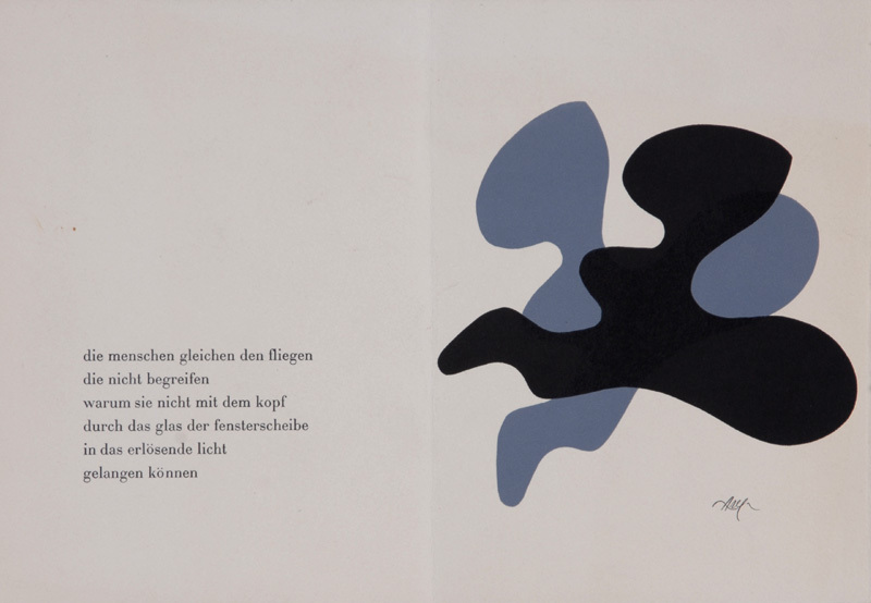 Grafik, 6 Blätter: A. Giacometti; J. Bissier; B. Luginbühl; M. Tobey; B. Nicholson; H. Arp