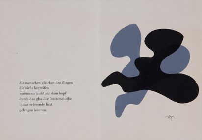6 Blätter: A. Giacometti; J. Bissier; B. Luginbühl; M. Tobey; B. Nicholson; H. Arp
