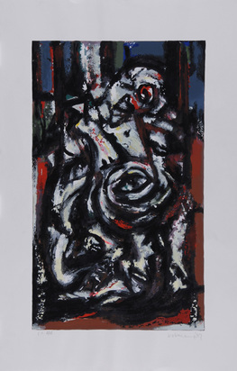 3 sheets: Personage I, 1989; Personage II, 1989; Ohne Title, 1989