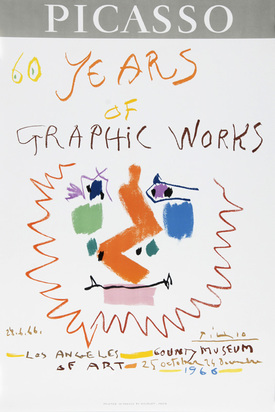 2 Plakate: Galerie Alex Maguy, 1962;  Los Angeles County Museum, Picasso, 60 Years of Graphic Works, 1966