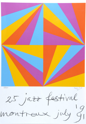 Poster. 25 jazz festival montreux july 1991
