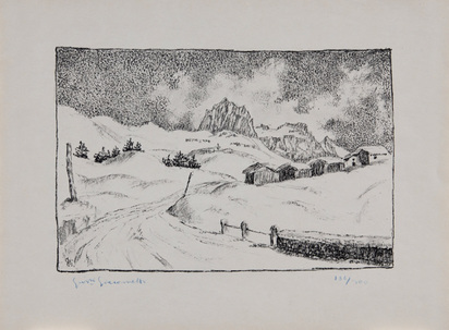Maloja im Winter, aus "Schönheiten der Alpenstrasse, 3. Folge"
