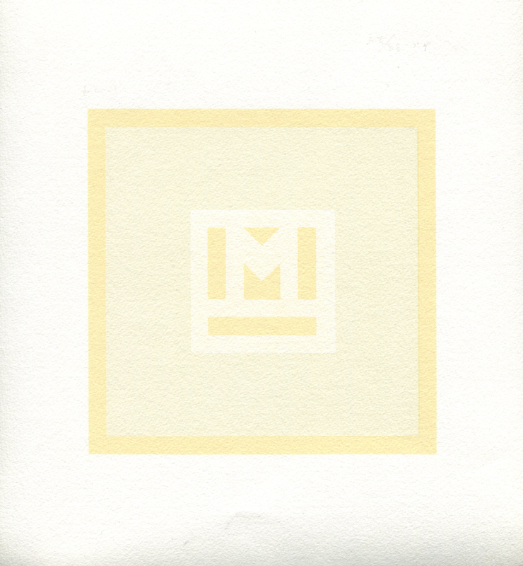 Antonio Calderara, Epigramme, Drei Farb-Variationen, 1978