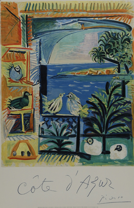 2 posters: Côte d'Azur, 1962; Paix désarmement pour le succès de la Conférence au Sommet, 1960