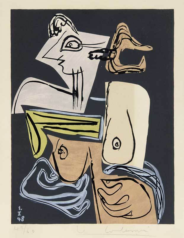 Le Corbusier, Sheet from "Poème de l'Angle Droit"