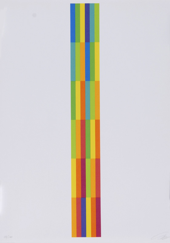 Richard Paul Lohse, Portfolio. Vier vertikale serielle Strukturen