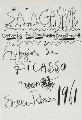 2 posters: Sala Gaspar, Pinturas de Picasso, 1960; Sala Gaspar, Dibujos de Picasso, 1961