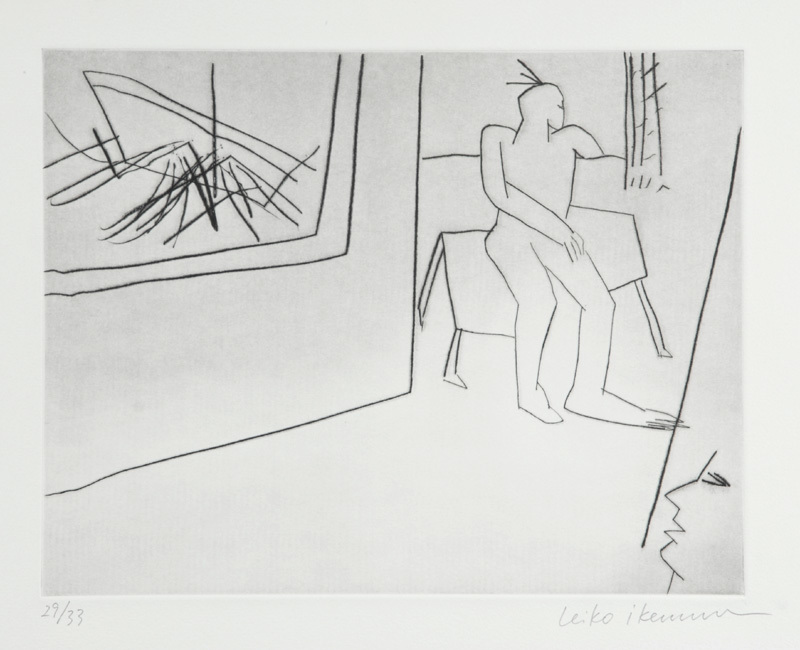 Leiko Ikemura, 3 sheets: Untitled