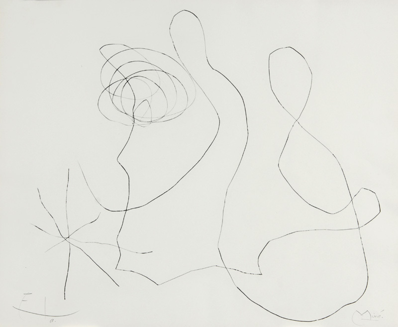 Joan Miró, Sheet from "Flux de L'Aimant"