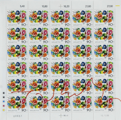 Postage Stamps Helvetia 90