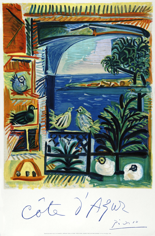 Pablo Picasso, Poster. Picasso - Côte d'Azur
