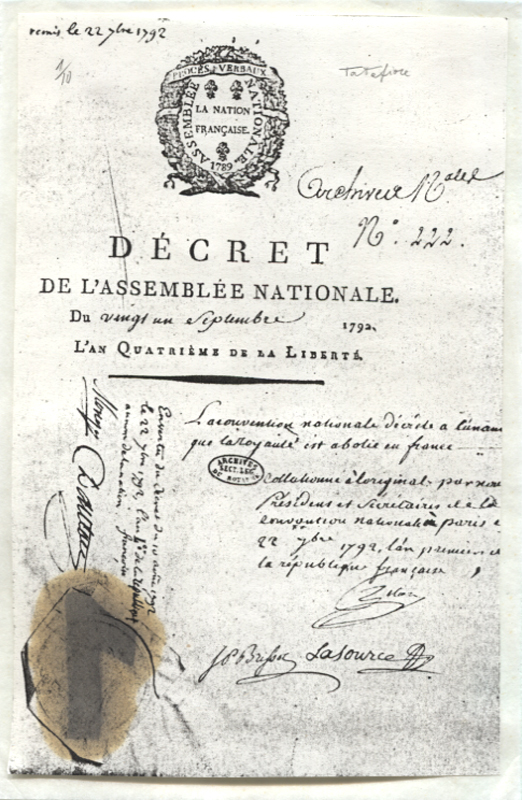 Ernesto Tatafiore, Décret de l'Assemblée Nationale