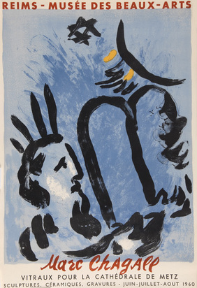 4 posters: S. Francis; E.L. Kirchner; M. Chagall; M. Ernst
