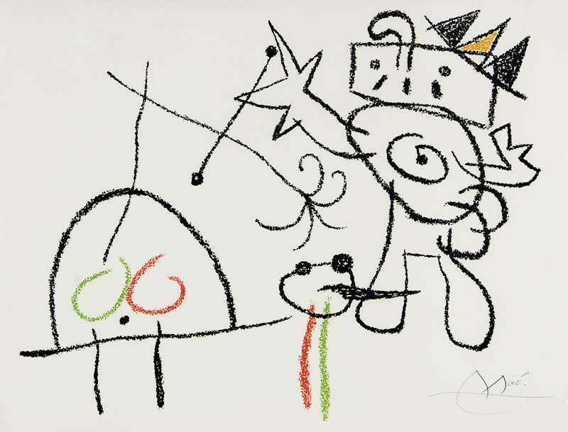 Joan Miró, Sheet from "Ubu aux Baléares"