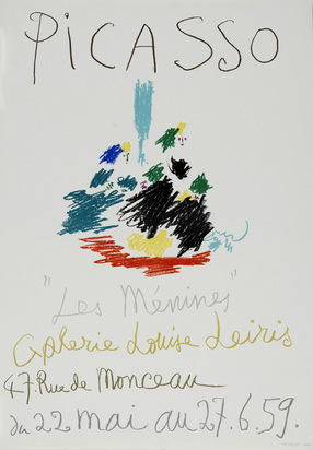 2 Plakate: Galerie Henri Tronche, Exposition Hispano- Americaine, 1951; Galerie Louis Leiris, Les Ménines, 1959