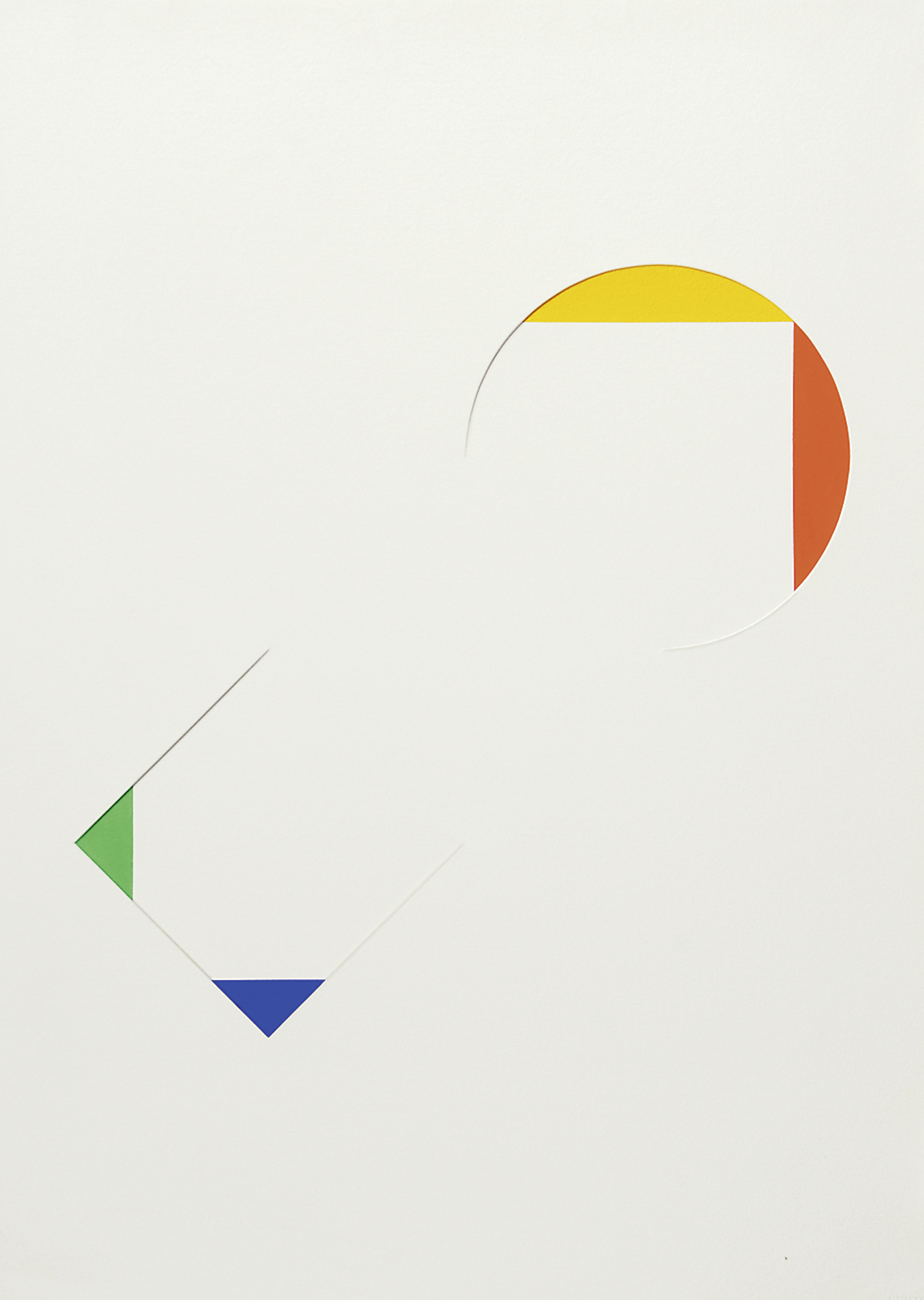 Gottfried Honegger, Biseautage - Projet pour tableau-relief