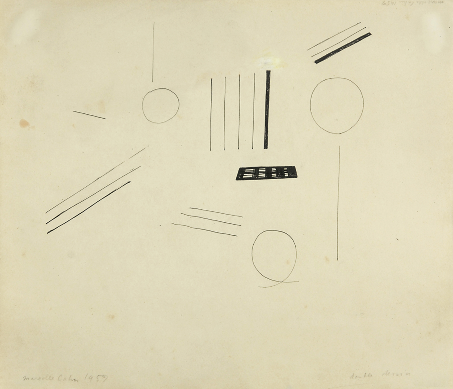 Marcelle Cahn, Double dessin