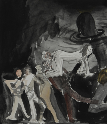 3 Blätter: Ohne Titel, 1985; Ohne Titel 1986 (2)