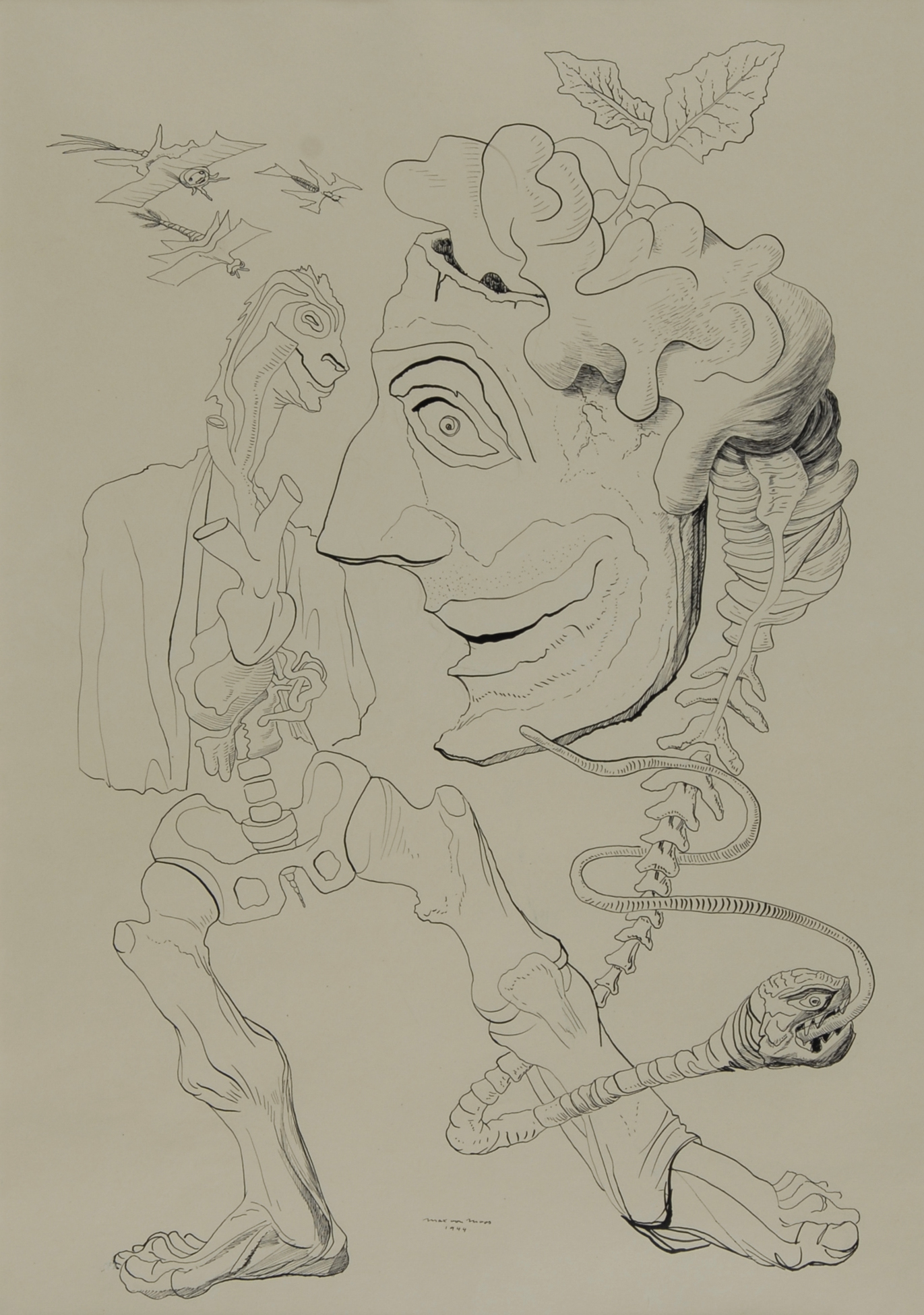 Max von Moos, Surreale Skelettfiguren