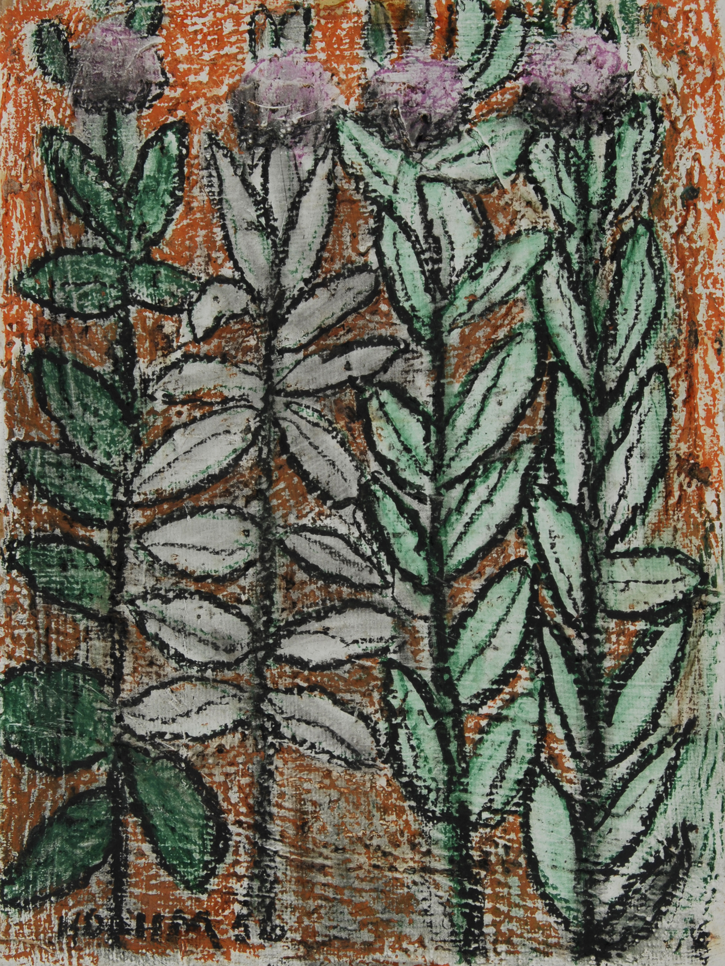 Helen Dahm, Four Flowers