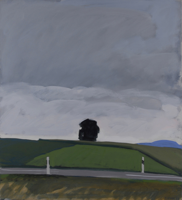 Strasse durch die Landschaft