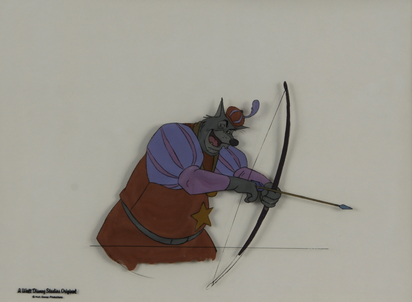 2 drawings: Sheriff of Nottingham; Trigger, from "Robin Hood"