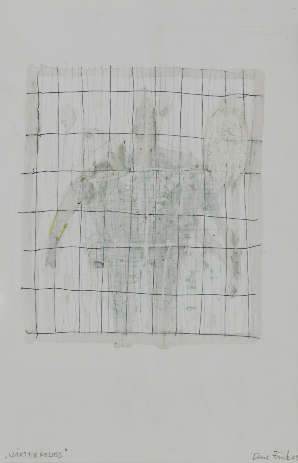 Tone (Anton) Fink, 2 sheets: Bewegte Figur II, 1978; Wärterkoloss