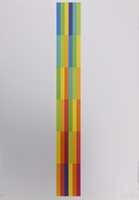 Richard Paul Lohse, Folder. Vier vertikale serielle Strukturen