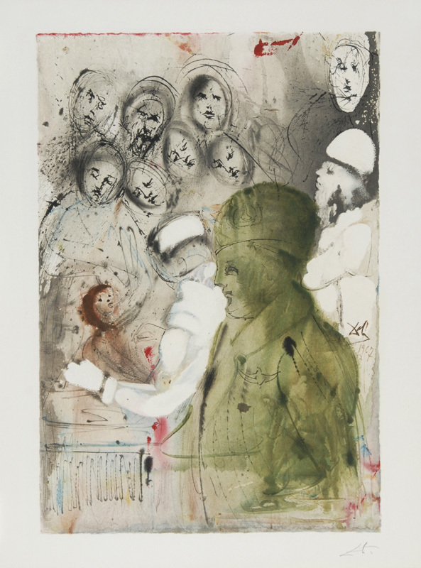 Salvador Dalí, 2 sheets: Hatikvah/Hoffnung; Die Schlacht auf den Höhen Jerusalems, from "Elias"