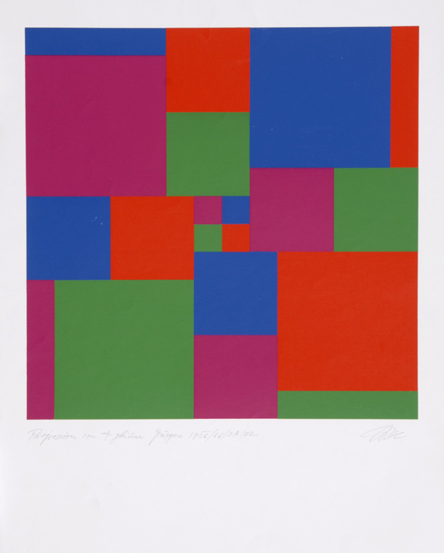 Richard Paul Lohse, Progression von 4 gleichen Gruppen