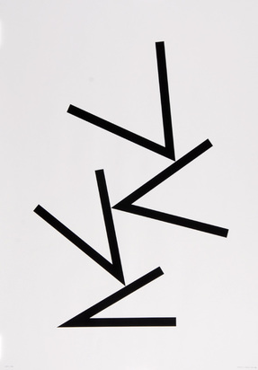 6 Blätter: M. Hafif; F. Granwehr; B. Zoderer; F. Morellet; L. Prati; E. Schmid