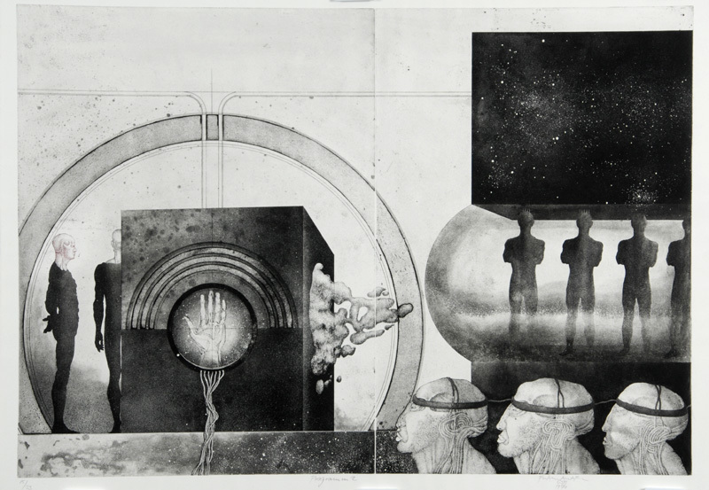 Franz Anatol Wyss, 3 sheets: Programm I, 1970; Programm II, 1970; Programm III, 1970