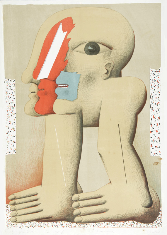 Horst Antes, Figur mit den Zähnen im 3. Mund