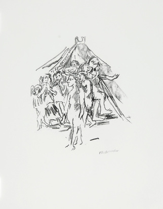 3 sheets: Priamos is slain at the altar in his palace; Hekuba's lament over the fall of Troy; Chorus of the captive women, all from "The Women of Troy"