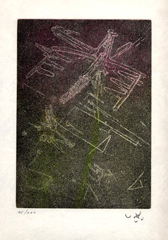 Roberto Matta, Sheet from "Droites Libérées"