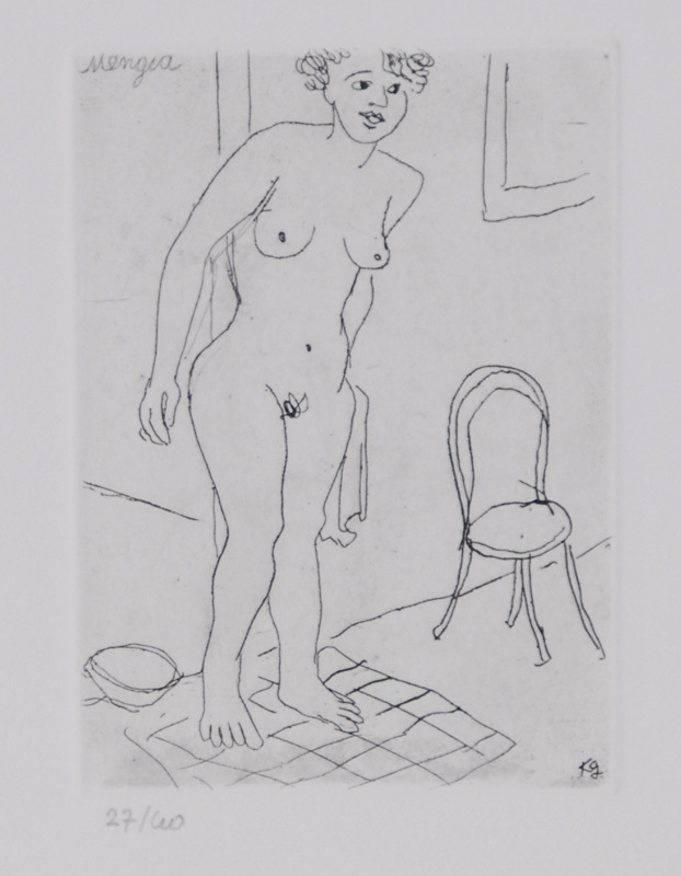 Karl Geiser, 5 sheets: Daniel et son petit frère; Les frères; Drei Voyous; Sitzende; Mengia