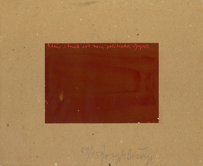 2 works: Klaus Staeck gebohnert