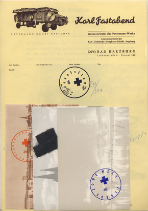 5 sheets: "Nehmt was ihr kriegen könnt!", 1972; Diebstahl, 1974/77; documenta 4, 1968; Heidelberg, 1970; Das halbe Filzkreuz über Köln, 1974