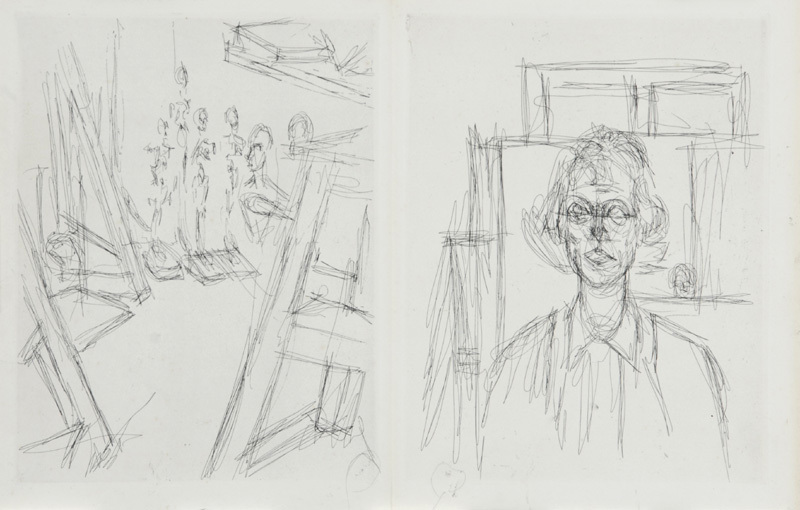 Alberto Giacometti, Studio et Annette, from "La double vue"