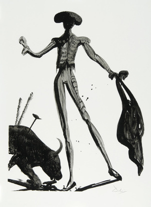 Schwarzer Stierkämpfer