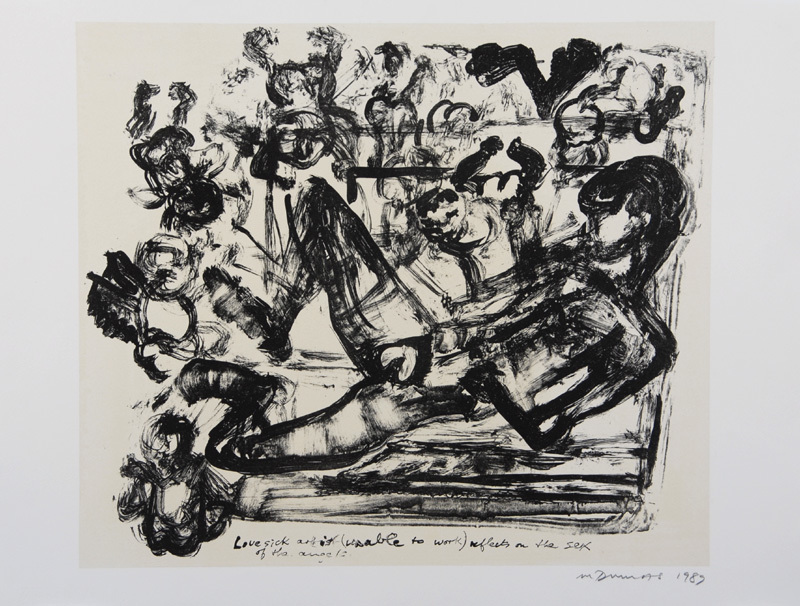 Marlene Dumas, Lovesick Artist (unable to work) reflects on the Sex of the Angels