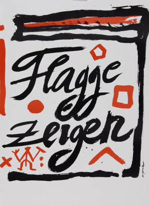 Folder. Projekt Flagge zeigen