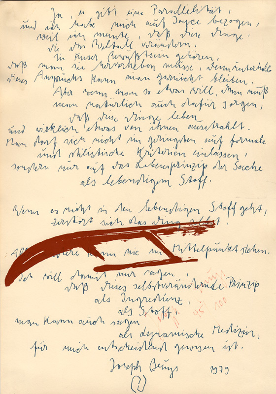 Joseph Beuys, Joyce mit Schlitten