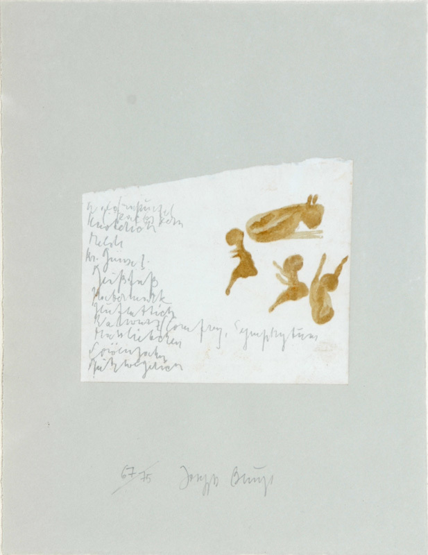 Joseph Beuys, Kalb mit Kinder, from "Suite Schwurhand"