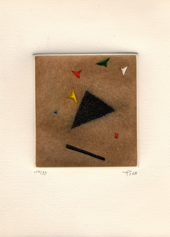 Arthur Luiz Piza, 2 sheets: Voeux d'entente, 1982; Sans titre