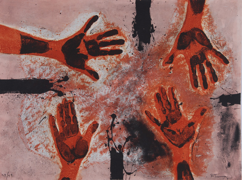 Rufino Tamayo, Manos en rojo
