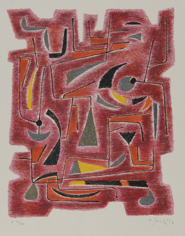 Gustave Singier, 2 sheets: Sans titre