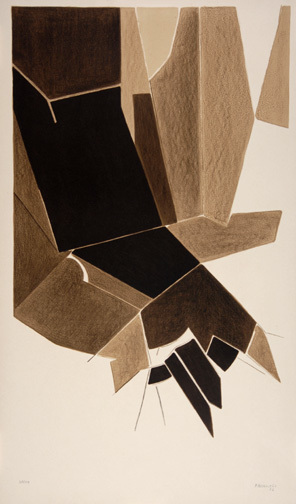 Pablo Palazuelo, 2 sheets: Untitled, 1956; Gotica III
