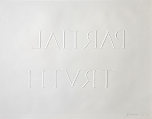 Bruce Nauman, Partial truth, 1999