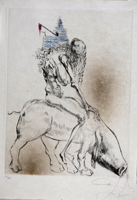 Femme au cochon, from "Faust (La Nuit de Walpurgis), 1968/69